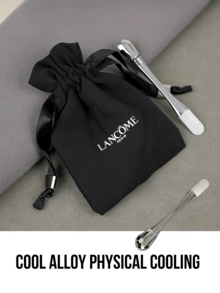 Lancôme 眼部按摩滾輪 金屬冷感滾輪 消除眼部浮腫 緊緻眼周 抗老美容工具 適用於臉部、頸部與眼部護理 - 黑色 - 查看 3