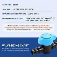 10 Pack 1/2 Inch Irrigation Shut Off Valves, Drip Irrigation Barbed Shutoff Valve For 1/2 Inch Drip Irrigation Tubing 16mm Shut-Off/On Valve Regulate Water Flow, Male X Male - A - View 6