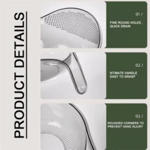 1 chậu nhựa rửa gạo, rổ lọc rau củ, dụng cụ nhà bếp, rây lọc thực phẩm và đậu, máy sấy trái cây. - Nhiều màu - Xem 3