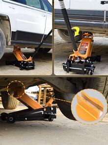 1 bộ chuyển đổi kích nâng chất lượng cao được hàn chắc chắn, kèm theo miếng đệm kích từ tính có rãnh lớn, phù hợp với hầu hết các loại xe, bộ chuyển đổi ray khung có rãnh 0,4 inch. - nhiều màu - Xem 2