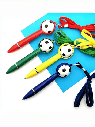 Bút bi hình quả bóng đá tối giản sáng tạo chủ đề Cúp bóng đá Mỹ, Canada, Mexico, 6 lựa chọn màu sắc, màu ngẫu nhiên.