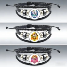 Paw Patrol 1件汪汪隊主題卡通手鍊，時尚動漫風格配件，印有系列標誌性Logo，適合作為派對贈品或送給伴侶、朋友的禮物，絕佳選擇（隨機款式） - 彩色 - 查看 5