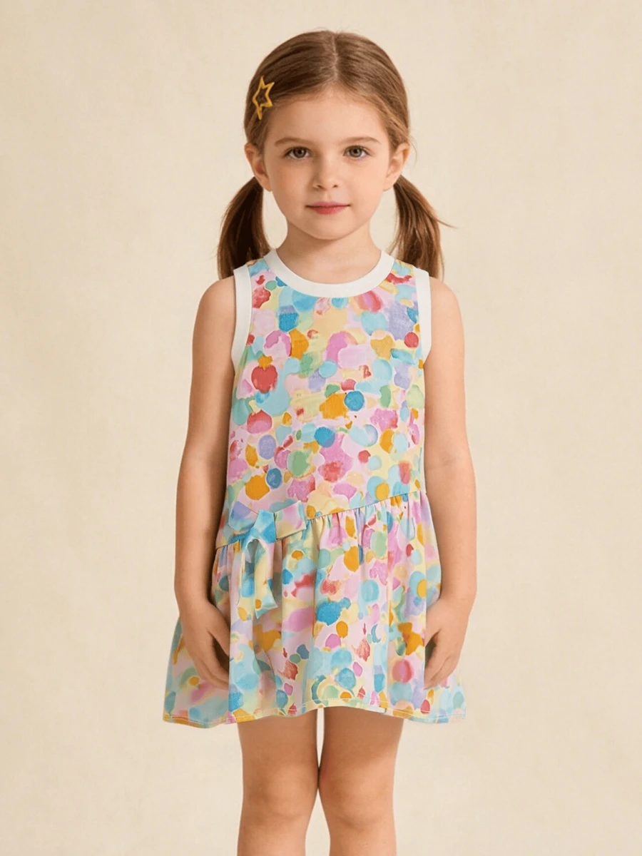 Balabala 2026款女婴公主裙，面料柔软，可爱派对风格 - 黃紅色調 - 查看 1