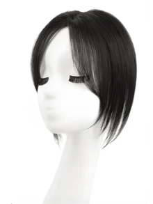 10 Inch Fluffy Bangs Hair Topper, Butterfly Shaped, Used To Cover White Hair, Handwoven Inner Net, High Crown Seamless And Lightweight Hair Topper, Suitable For Women - Multicolor - View 15