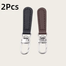 Lengüeta desmontable para cremallera con cuero, cremallera de cuero y metal reemplazable, para bolsos, ropa y diversas cremalleras - multicolor - Ver 18