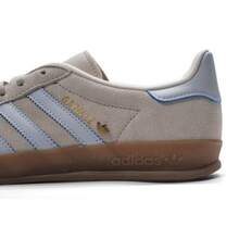 Giày thể thao trong nhà adidas Originals GAZELLE INDOOR thoải mái và đa năng, sản xuất tại Đức, dành cho cả nam và nữ, màu kaki nhạt. - Màu Khaki - Xem 7