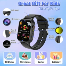 Prozeal ERUN 儿童智能手表，内置 26 款游戏，具备闹钟、音乐播放器、迷你相机、户外手电筒等功能，是生日礼物、多语言学习用品和毕业季的理想之选。 - 彩色 - 查看 4