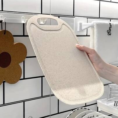 Thớt nhựa nhiều màu sắc thời trang - Thớt nhà bếp, có màu đen và trắng, dễ vệ sinh, dùng để thái thịt, rau củ và trái cây, phù hợp cho ký túc xá, căn hộ, cắm trại ngoài trời, du lịch, phụ kiện nhà bếp lý tưởng, dụng cụ nhà bếp thiết thực và sáng tạo, đồ dùng nhà bếp tiện ích, quà tặng ngày lễ