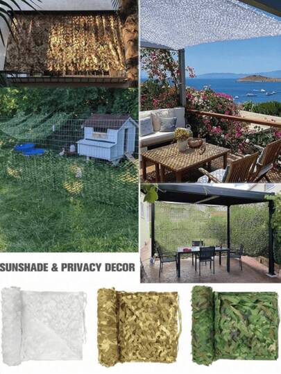 1 bucată de plasă de camuflaj în vrac pentru decor militar de vânătoare, husă de parasolar, plasă de camuflaj Iunio, 4x5/3x6 metri/2x3 metri, plasă de camuflaj impermeabilă din in grosier rulată în vrac, utilizată pentru jaluzele de vânătoare, petreceri de ziua de naștere cu dinozauri, decorațiuni de petreceri cu tematică de junglă, camping, tir, plasă de camuflaj din material Oxford cu suport pentru parasolar pentru uz militar, jaluzele de vânătoare cu suport pentru cerbi, decorațiuni de petrecere, fotografii și huse auto.