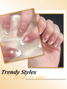 1/2/3件套猫眼美甲磁性工具套装 - X形和心形磁棒，带强力磁条，适用于DIY沙龙3D猫眼凝胶指甲油美甲 - 彩色 - 查看 6