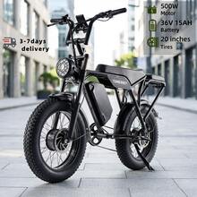 Adult Electric Bicycle, 36V 15AH Battery, 500W Motor (Peak 1100W), Top Speed 45 Km/H, Range 50 Km/100 Km, 20-Inch * 4.0 Wide Tires. - 雙驅plus - 查看 1