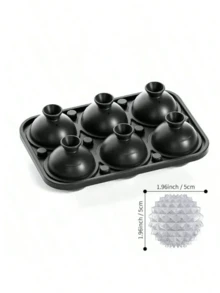 1 khay làm đá hình thoi 6 ngăn, có thể tái sử dụng, dùng làm đá viên, dụng cụ làm kem, khuôn làm đá viên tròn, khuôn đá viên silicon tròn, dụng cụ nhà bếp, khay làm đá viên gia đình, phụ kiện đồ uống mùa hè - Nhiều màu - Xem 9