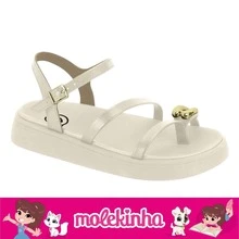 Molekinha Girls' Lightweight Comfortable Papete Sandals 26 To 36 Adjustable Buckle - 白色 - 查看 20