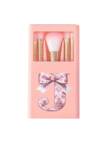 个性化A-Z字母化妆刷套装，带镜盒，5支粉色花朵蝴蝶结字母旅行化妆刷，便携式迷你化妆刷套装，内置镜子，适合日常化妆和旅行补妆，适合女性、青少年和美妆爱好者，是复活节、母亲节和送礼的完美之选，多功能，可用作旅行化妆套装、礼品套装和迷你化妆工具包。 - 彩色 - 查看 13