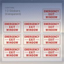 10 Pieces Emergency Exit Window Decal Stickers For Cars School Bus ...