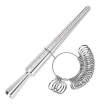 1/2/7pc Bracelet & Ring Size Measurement Tool, Bracelet Inner Diameter Measuring Ruler & Card, 4-In-1 Alloy Measuring Rod + US Size Measuring Ring, Measuring Tape For DIY Bracelets & Jewelry Making, Essential For Jewelry Enthusiasts - Multicolor - View 11