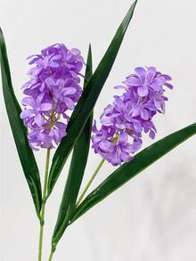 1/3/6pcs Artificial Hyacinth Flowers, 47cm Fake Flowers Suitable For Wall, Living Room, Bedroom, Wedding, Party Decoration, Tabletop Filler, Home, Desktop Decor, Kitchen, Wedding, Tabletop, Center Decor, Office, Garden, Outdoor, House, Yard Decoration, Spring Summer Autumn Winter Decor - Purple - View 2