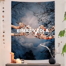 Fashion B-B-BimbaeS L-LolaeS Anime Tapestry Hanging Tarot Hippie Wall Rugs Dorm Home Decor (9) - 主圖顏色 - 查看 1