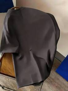 男童“六七”67数字字母印花T恤，适合男孩街头、校园、活动、日常穿着，时尚夏季上衣 - 深灰色 - 查看 3