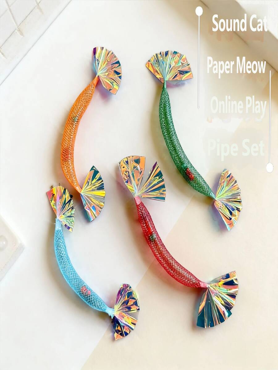 这是一款逗猫棒，是猫咪自娱自乐的宝藏玩具！它采用柔韧的网状材料制成，搭配清脆的纸片和活泼的铃铛，发出“嘘”的摇晃声和“叮咚”的叮当声，瞬间吸引猫咪的注意力，并刺激其狩猎本能。 - 彩色 - 查看 1