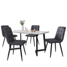 Dining Table & Chair Sets - Grey - View 3