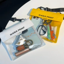 1个通用防水手机袋，带触摸屏功能，支持人脸解锁，适用于游泳、漂流，透明防水潜水袋，防水触摸屏，水下摄影，防尘、防震、防雨，可漂浮，便携式手机保护套 - A - 查看 5