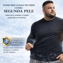 Long-Sleeved UV Thermal Protection Blouses, Plus Size, Protection Against The Cold, Base Layer Blouse For Winter. - 灰色 - 查看 4