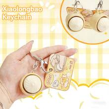 1pc/2pcs Mini Bun Squeezing Keychain - Creative Stress Relief Portable Accessory, One-Click Air Release Tool, Cute Novelty Desktop Prop - Holiday Gift, Creative Surprise, Perfect Present - Multicolor - View 4