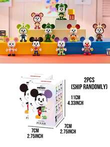 POP MART Disney Mickey Reimagined Series: Mickey Meets Pixar Blind Box Figurine, Toy Story Themed Collaboration, Features Fantastical Character Designs, 3.54-3.94 Inch PVC/ABS Detachable Magnetic Outfits, Carefully Crafted Interchangeable Fashion Details, Collectible Series, Ideal Gift For Mickey Fans, Pixar Enthusiasts, Blind Box Collectors, And IP Crossover Lovers - Multicolor - View 12