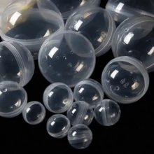 10/15/20/25/30Pcs Mini Plastic Round Capsules - Durable Plastic Containers For Storing Small Items, Suitable For Party Prizes, Retail Store Fixtures And Accessories, Transparent Design, Lightweight, Applicable For Celebrations, Birthdays, Party Decorations, Gift Packaging, Gift Baskets, Filler Materials, DIY Crafts And More. - Multicolor - View 9
