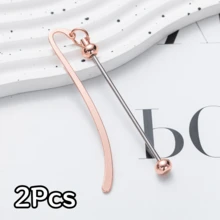 Bộ 2/24 chiếc kẹp đánh dấu trang đính hạt - Kẹp đánh dấu trang kim loại tự làm, kẹp đánh dấu trang đính hạt thủ công, thích hợp làm quà tặng cho người yêu sách, học sinh, giáo viên, bạn bè và gia đình. - đánh dấu đính cườm - Xem 17