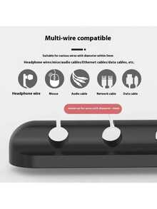 新款理线扣，适用于耳机、充电线、鼠标等线缆，简约多功能设计，自带背胶，方便整理线缆，可固定USB线缆，亦可作为线缆支架使用，适用于办公桌、汽车、家庭及办公室的线缆架。 - A - 查看 3