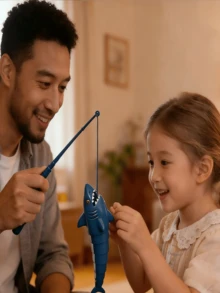 Trò chơi câu cá - Cá mập có thể thu gọn, đồ chơi giáo dục và tương tác giúp giảm căng thẳng cho cha mẹ và con cái, giúp phối hợp tay mắt, quà tặng sinh nhật và ngày lễ cho bé trai và bé gái từ 3-12 tuổi. - Nhiều màu - Xem 7