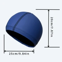 1 pezzo Cuffia da nuoto in PU per adulti taglia grande, colore unito, impermeabile e confortevole, accessorio da nuoto unisex - A - Visualizzare 5