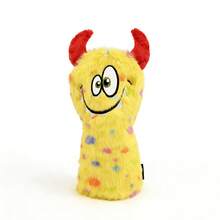 怪兽毛绒高尔夫球杆杆身套、木质杆身套筒、皮革杆头套，适用于木杆、球道木杆和混合杆。 - 黑色 - 查看 9