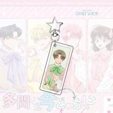 塔蒙亚克力钥匙扣，“塔蒙君现在在哪里？”动漫钥匙扣挂件，塔蒙和宴会角色，漫画包包配饰，礼物 - 彩色 - 查看 15