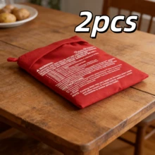 1pc Reusable Microwave Potato Bag, , Bakes Perfect Soft & Sweet Potatoes In Just 4 Minutes Without Boiling Or Oven, Made Of Heat-Resistant Material For Even Heating, Moisture Locking, Retains Original Potato Flavor, Also Suitable For Sweet Potatoes, Corn And More - Multicolor - View 11