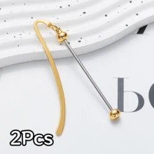 Bộ 2/24 chiếc kẹp đánh dấu trang đính hạt - Kẹp đánh dấu trang kim loại tự làm, kẹp đánh dấu trang đính hạt thủ công, thích hợp làm quà tặng cho người yêu sách, học sinh, giáo viên, bạn bè và gia đình. - đánh dấu đính cườm - Xem 16
