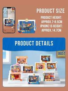 POP MART Zootopia Highlight Moment Series Blind Box Scene Sets - 8 Regular + 1 Hidden Best Partner, Disney Movie Iconic Scenes Diorama Featuring Conferring Honors Pawpsicle Successful Performance Boxing Match High Quality Service Shining Star Fulfilling Day Master Of Disguise, 2.76-3.35in Scene Box With 0.69-1.71in Moveable Characters, PVC/ABS Interactive Slider & Dial Mechanics, Exquisite Miniature Environment Collectible Figurines, Perfect For Zootopia Disney Fans Blind Box Collectors Animation Lovers Gift Seekers - Multicolor - View 5