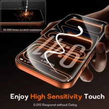 XINHONGYU 2 Sets Apple Full Screen Silk-Printed High-Definition Anti-Scratch Tempered Glass Screen Protector - Black - View 6