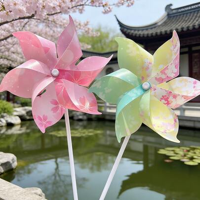 1 chiếc cối xay gió trang trí sân vườn ngoài trời, vật trang trí sân nhà dạng cọc cắm đất, phụ kiện tạo không khí tiệc tùng ngày lễ.