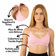 PROMOTION KIT 3 Reinforced Bras Without Padding Wide Straps Support Double Fabric Everyday Microfiber Without Underwire Assorted Colors - 米色 - 查看 3