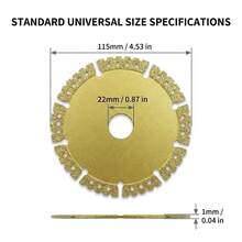 3pcs (100mm/115mm/125mm) Diamond Saw Blades | Cuts Marble, Ceramic Tile, Granite Quickly, Efficient Chip Removal, Smooth Cutting - Diamond Saw Blade - View 9