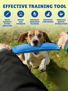 狗狗玩具－狗狗咀嚼玩具。這款耐用的拉繩玩具適合小型到中型犬，可用於訓練牠們的咀嚼能力、拉扯技巧和障礙訓練。這款耐用的寵物咀嚼玩具有助於鍛鍊狗狗的下顎。非常適合拉布拉多、德國牧羊犬、哈士奇以及許多其他犬種。適合室內和室外玩耍。此玩具也可用於牽繩訓練、服從訓練和幼犬訓練。 - 彩色 - 查看 7
