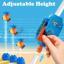 Helicopter Water Sprinkler Toy For Kids, Summer Outdoor Backyard Water Play, Flying Sprinkler With Adjustable Height, Easy To Install, Fun Family Water Game For Boys And Girls Halloween & Christmas Gift - Multicolor - View 7