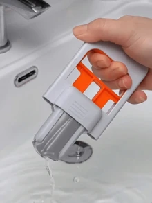 Chổi lau nhà mini gấp gọn được nâng cấp, tự vắt khô và ướt, dụng cụ vệ sinh nhỏ gọn tiết kiệm không gian, phù hợp cho nhà bếp, phòng tắm, mặt bàn, cửa kính ô tô và những không gian nhỏ. - Một kích thước phù hợp với tất cả - Xem 5