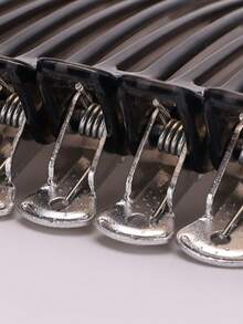 10pcs Salon Hair Clips, Plastic Sectioning Hairstyling Accessories Tools - Multicolor - View 10