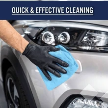Blue Microfiber Cleaning Cloth, 12 Pack Cleaning Towels For Kitchen, Lint Free, Scratch-Free, Highly Absorbent, And Reusable Cleaning Rags For House, Window And Glass, Cars - Blue - View 3