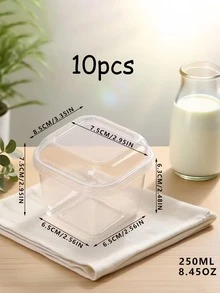 Bộ 5/10/20 cốc vuông trong suốt đựng mousse, kẹo, tráng miệng, trái cây, pudding, thạch, kem. Thích hợp cho sinh nhật, đám cưới, tiệc tùng, đồ dùng tiệc, sự kiện phục vụ ăn uống. Hộp vuông, đồ dùng bàn ăn hiện đại, cốc nhẹ, hộp đựng bánh. - Nhiều màu - Xem 12
