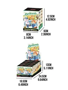 POP MART Zootopia Highlight Moment Series Blind Box Scene Sets - 8 Regular + 1 Hidden Best Partner, Disney Movie Iconic Scenes Diorama Featuring Conferring Honors Pawpsicle Successful Performance Boxing Match High Quality Service Shining Star Fulfilling Day Master Of Disguise, 2.76-3.35in Scene Box With 0.69-1.71in Moveable Characters, PVC/ABS Interactive Slider & Dial Mechanics, Exquisite Miniature Environment Collectible Figurines, Perfect For Zootopia Disney Fans Blind Box Collectors Animation Lovers Gift Seekers - Multicolor - View 4